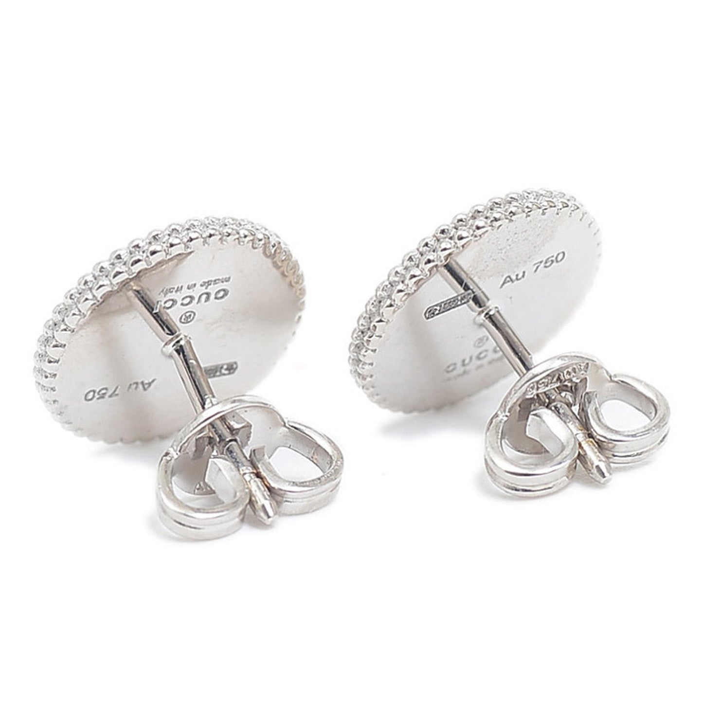 Gucci Icon Bloom Circle Earrings K18WG