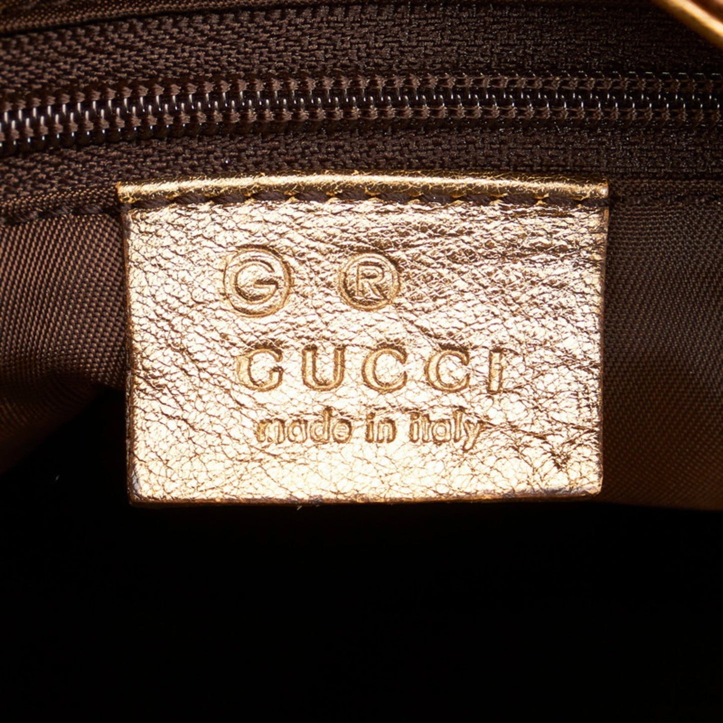Gucci Shima One Shoulder Bag 257296 Gold Canvas Leather Ladies GUCCI