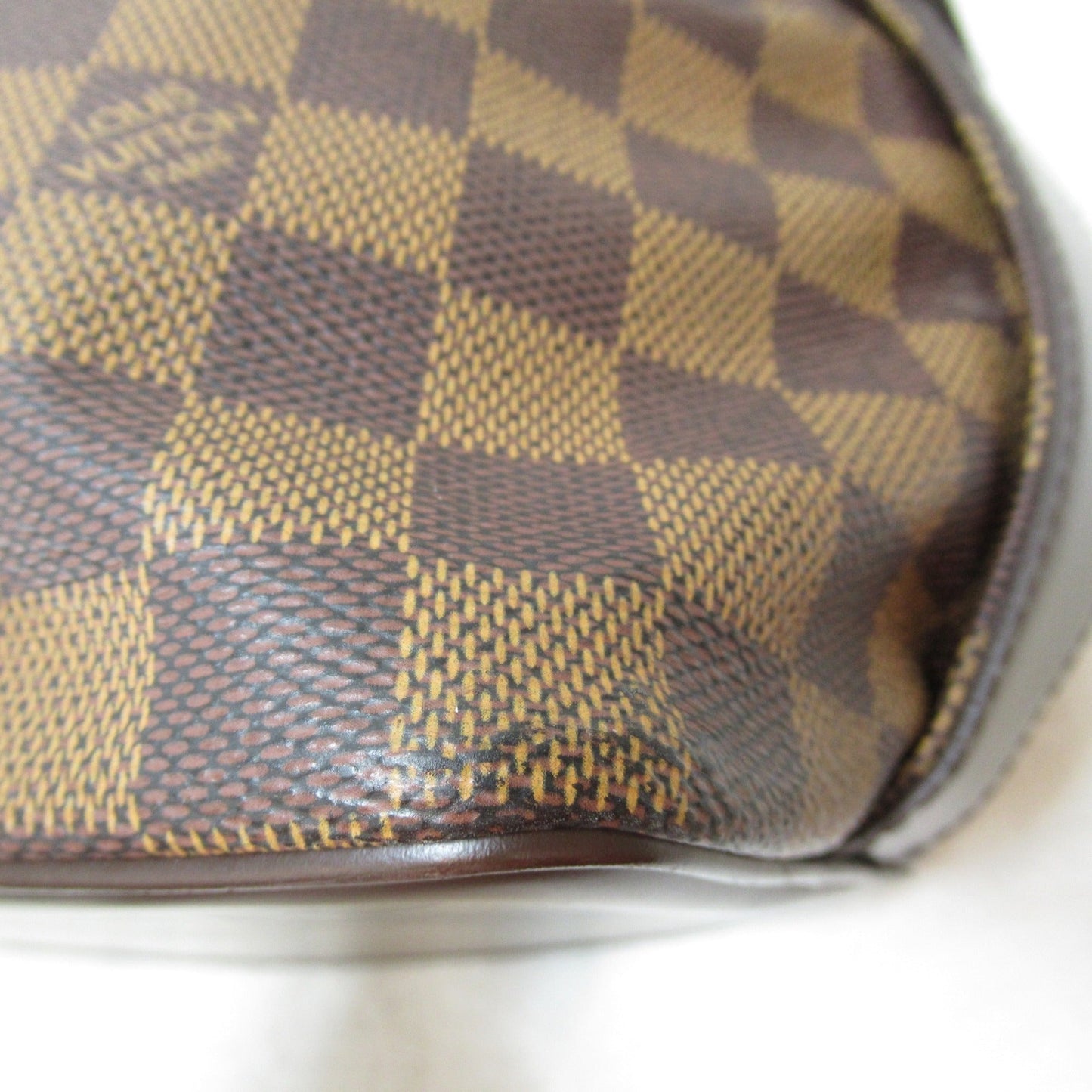 LOUIS VUITTON Chelsea Tote Bag Brown Ebene Damier PVC coated canvas N51119