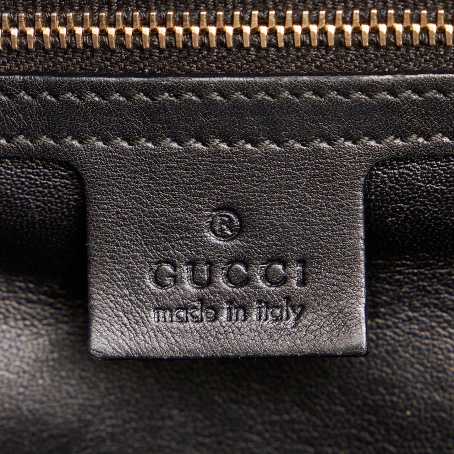 Gucci Horsebit Chain Shoulder Bag 295403 Black Leather Ladies