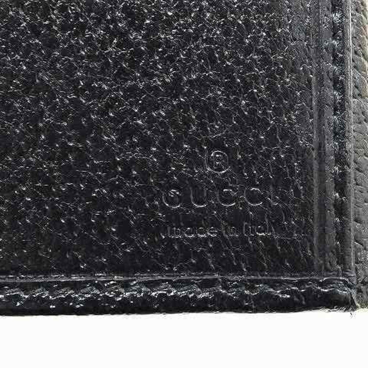Gucci long wallet W 035 1408 2150 GUCCI leather black