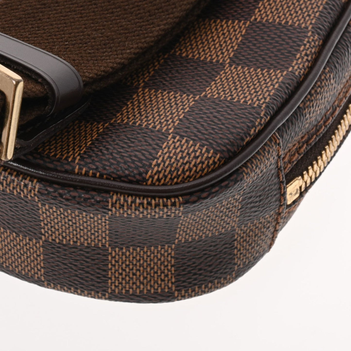 LOUIS VUITTON Damier Pochette Ganju SP Order Brown N48048 Women's Canvas Body Bag