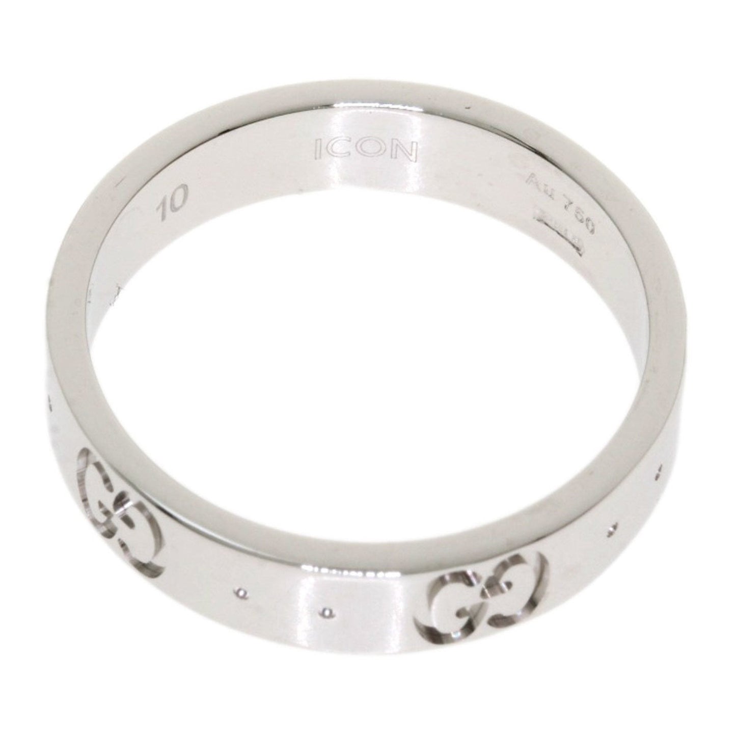 Gucci Icon # 10 Ring / K18 White Gold Ladies GUCCI