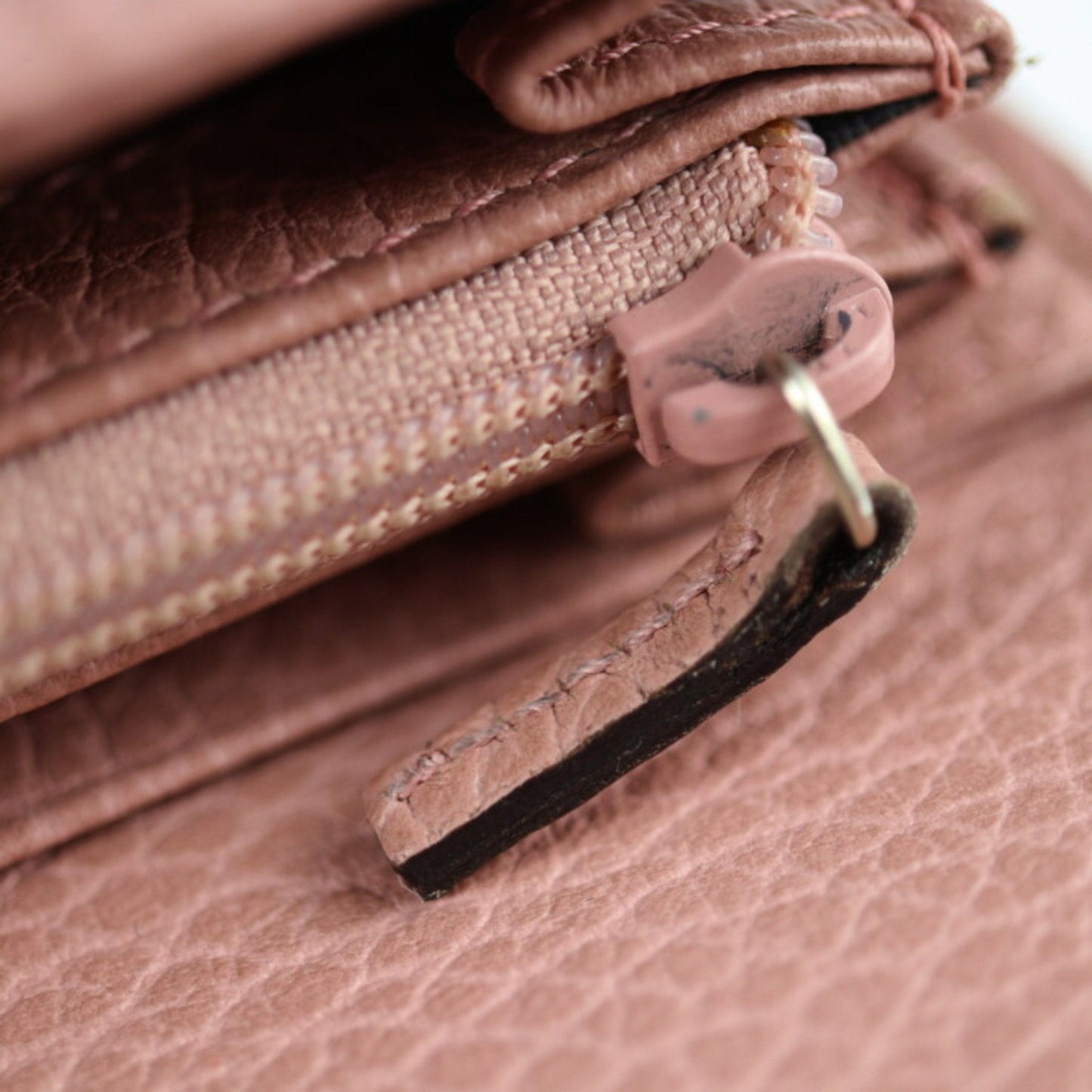 Gucci Swing Continental Wallet Bifold 354496 Leather Pink Series Gold Hardware Long