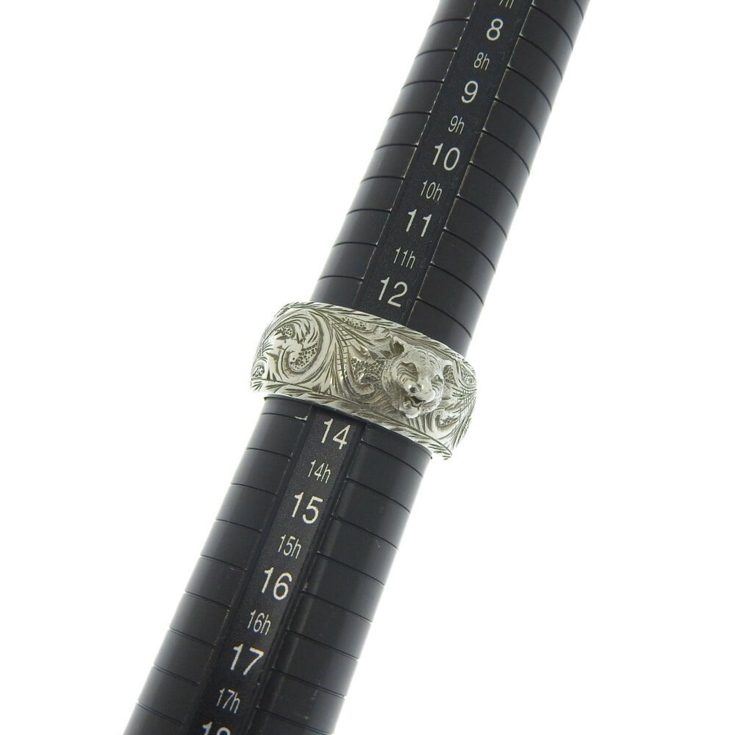 GUCCI Cat Ring SV925 Silver 925 #15 13.5 Tiger