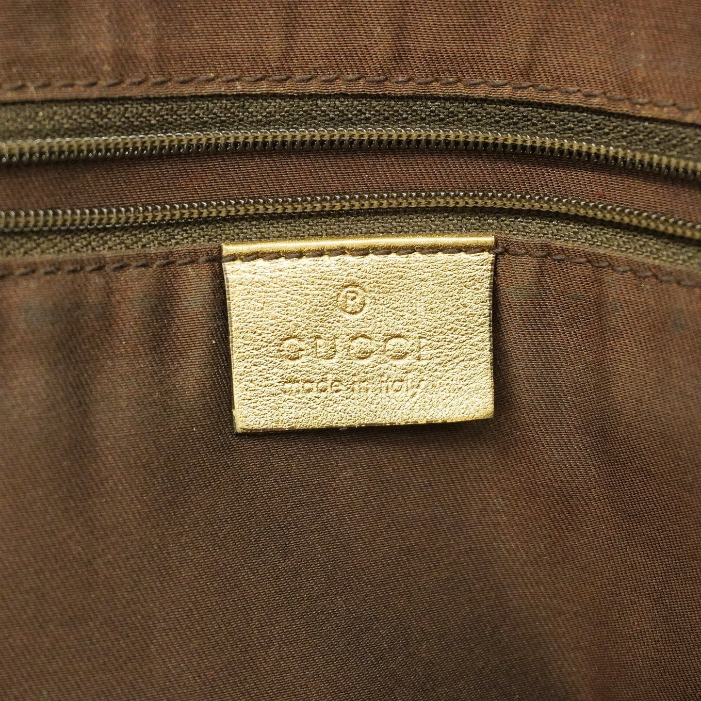 Gucci  Princey 163805 Women's Nylon,Leather Tote Bag Brown