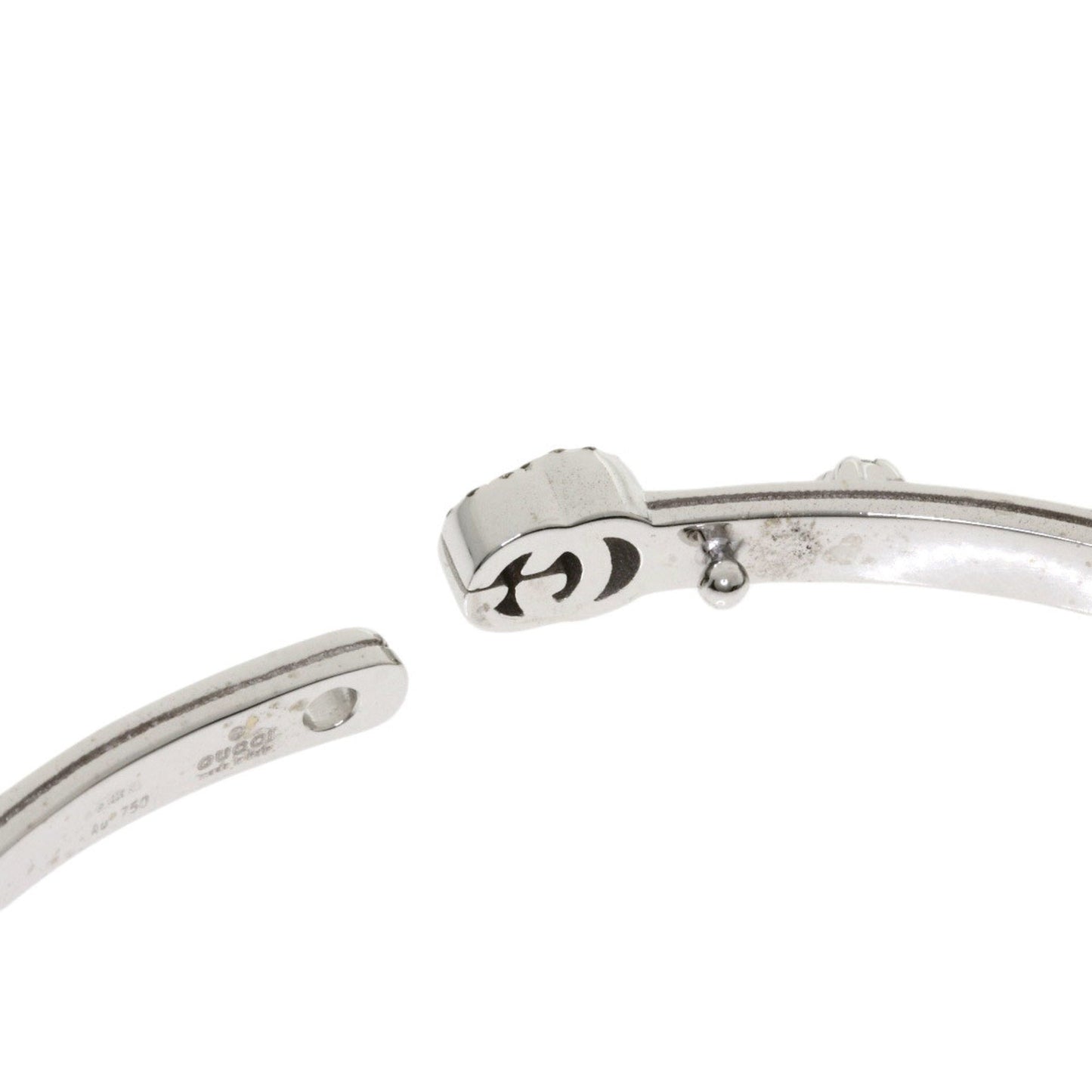 Gucci GG Running Diamond # 16 Bracelet K18 White Gold Ladies GUCCI