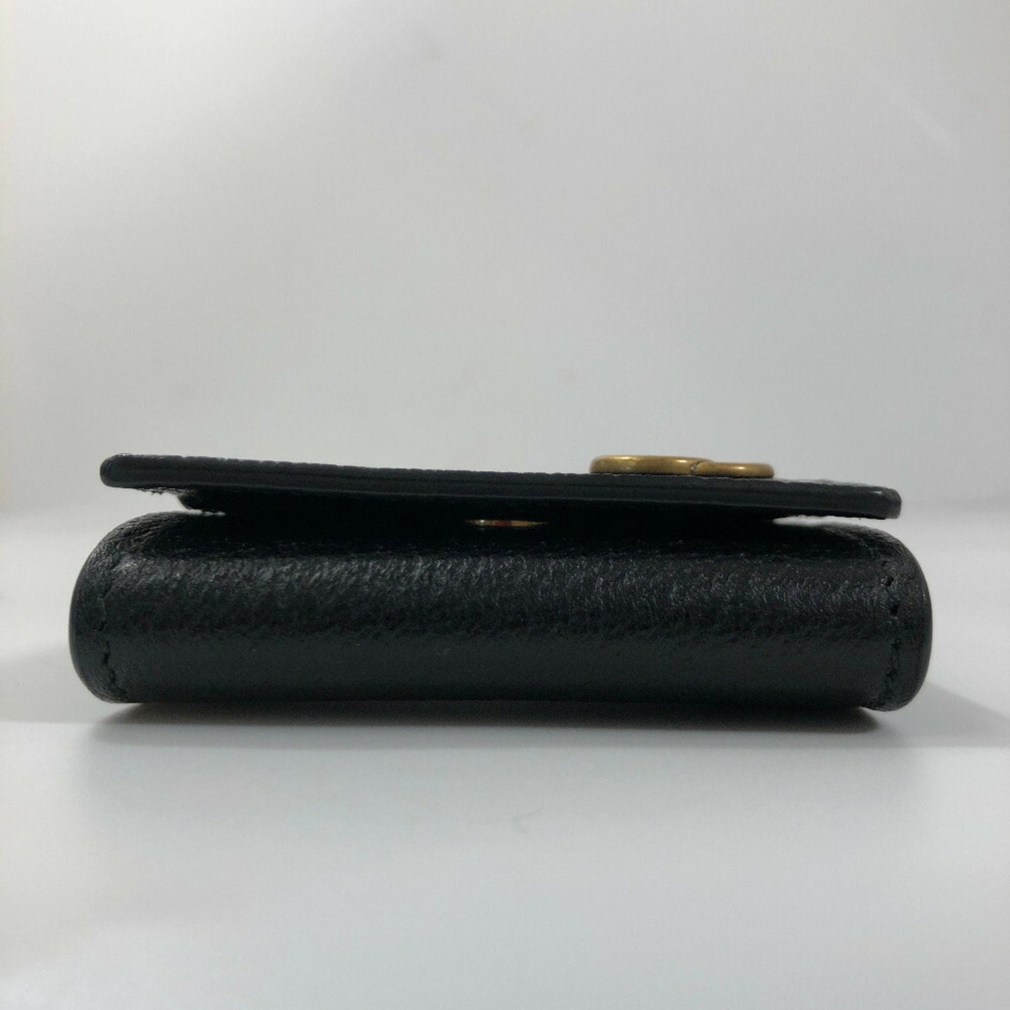 Gucci Coin Case GG Marmont 473959 Leather Black Men's Gucci