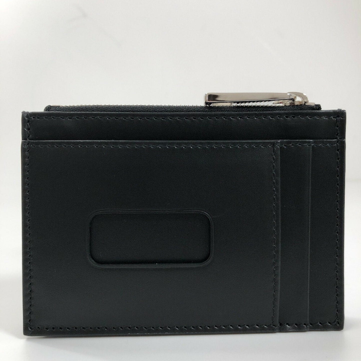 Gucci Card Case Dorian Signature Pass Coin 597560 Canvas Leather Black Men's Gucci