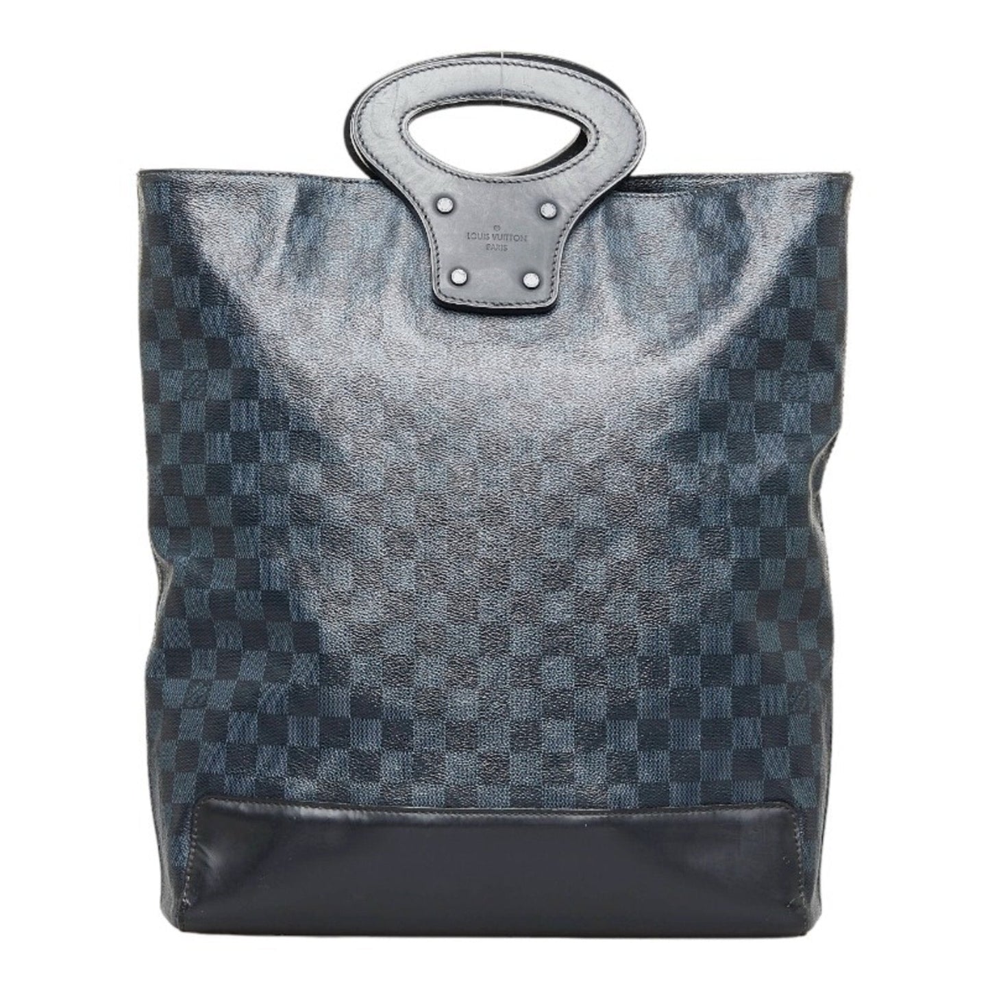LOUIS VUITTON Damier Cobalt Tote NS Handbag Shoulder Bag N51100 Navy PVC Leather Women's