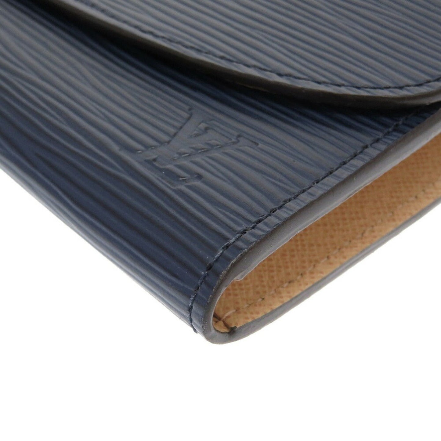 Louis Vuitton Epi Portefeuille Emily M60854 Leather Andigo Blue Long Wallet