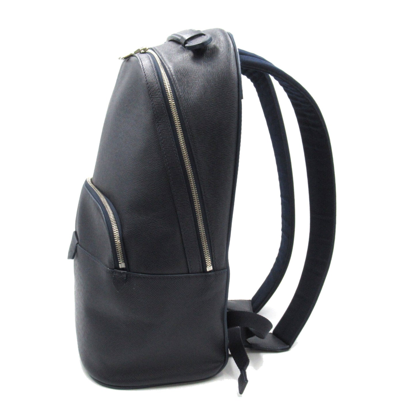 LOUIS VUITTON Anton Backpack Navy Blue Marine Taiga leather M30149