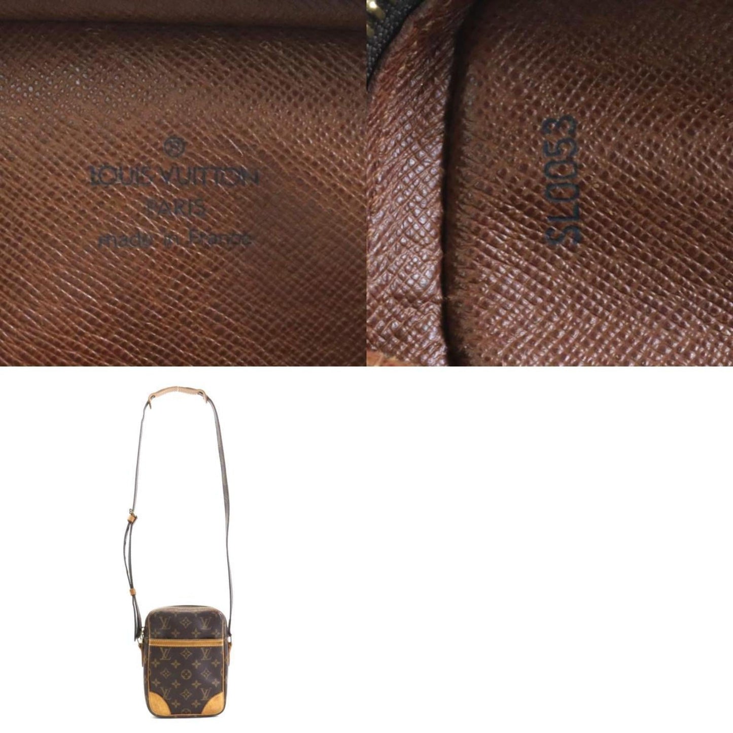 LOUIS VUITTON Crossbody Shoulder Bag Monogram Danube Canvas Brown Unisex M45266