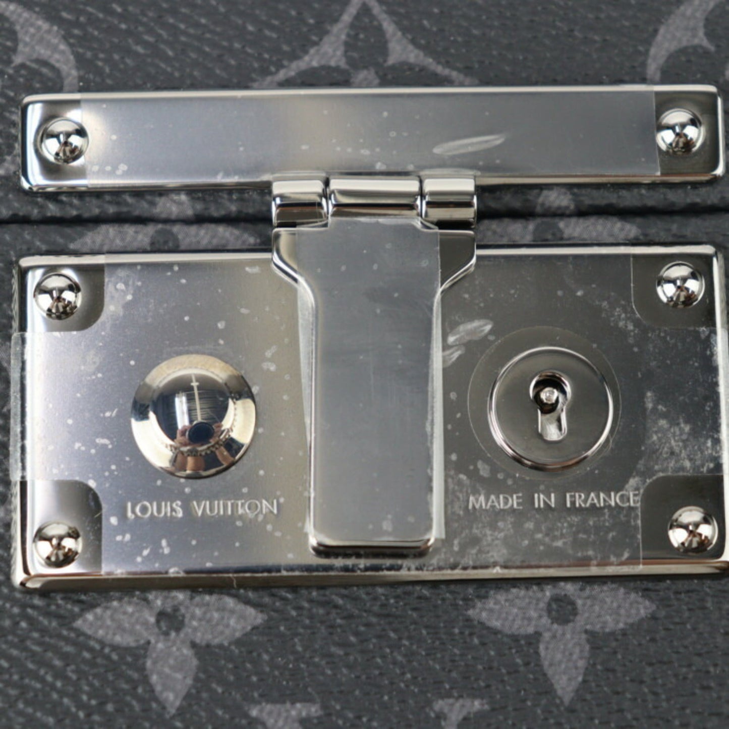 LOUIS VUITTON Fragrance Box Other Bag M20078 Monogram Eclipse Leather Black Silver Hardware Trunk Vanity