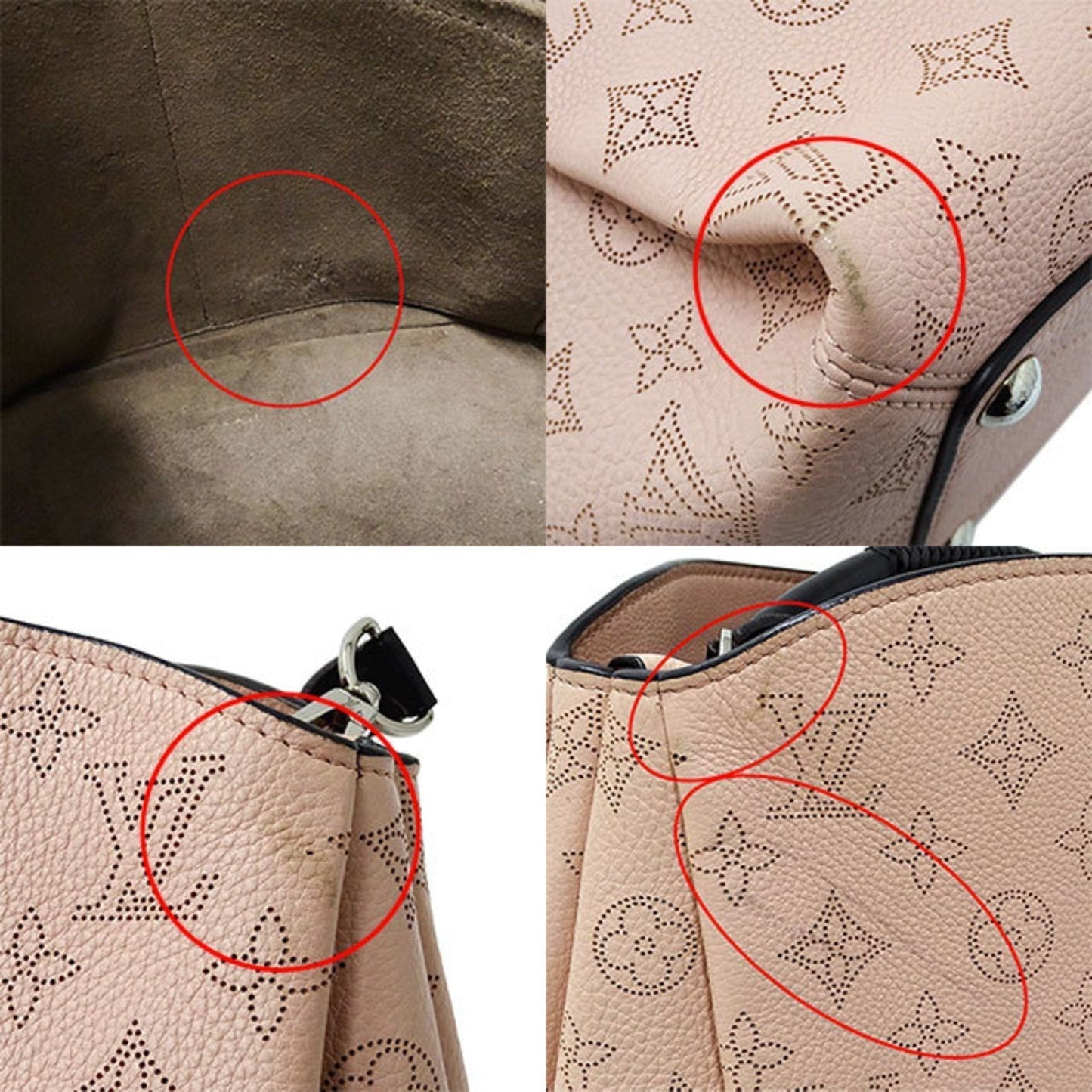 Louis Vuitton Bag Monogram Mahina Women's Handbag Shoulder 2way Babylon PM M50033 Magnolia Pink