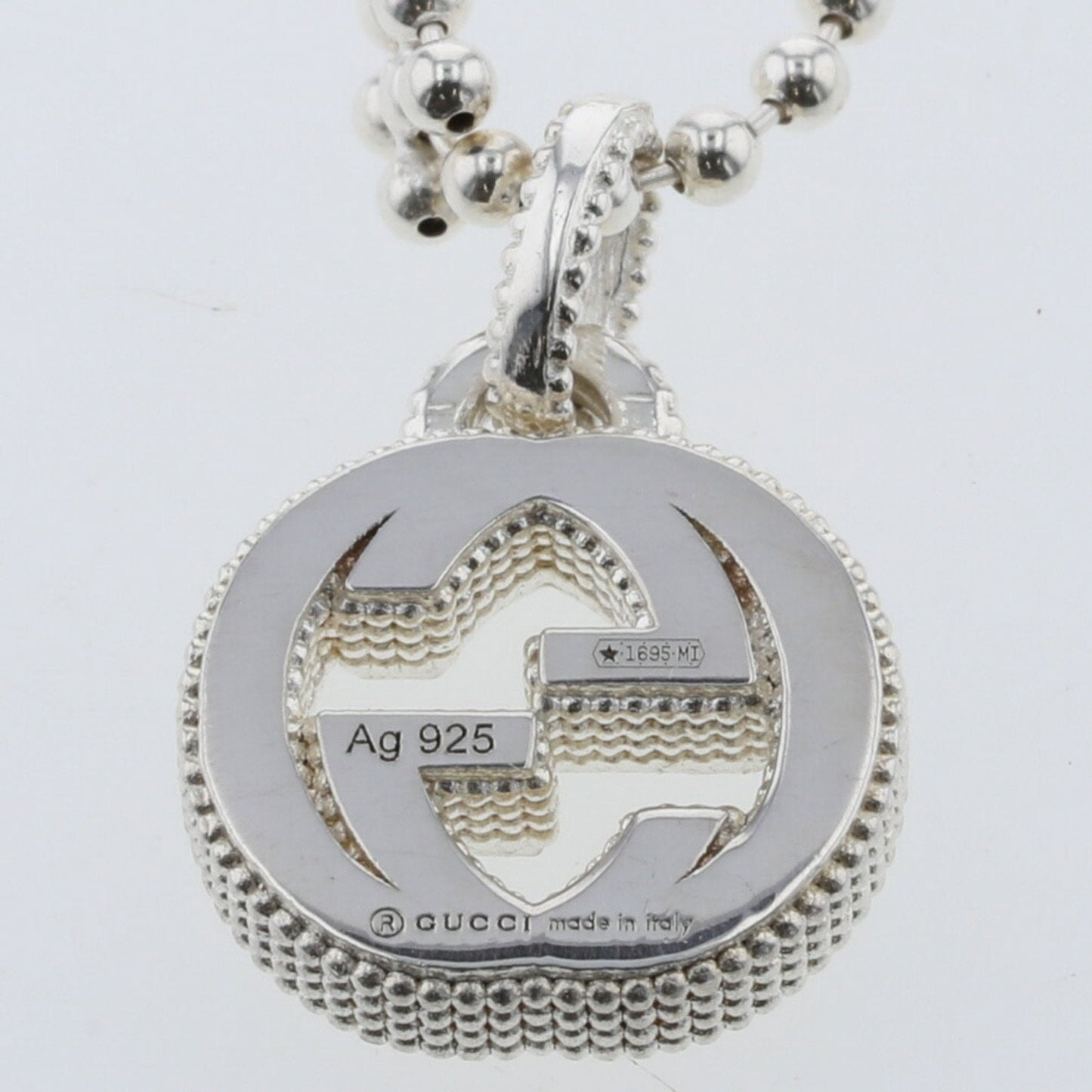 Gucci Necklace Interlocking G Flower Silver 925 Ladies Gucci