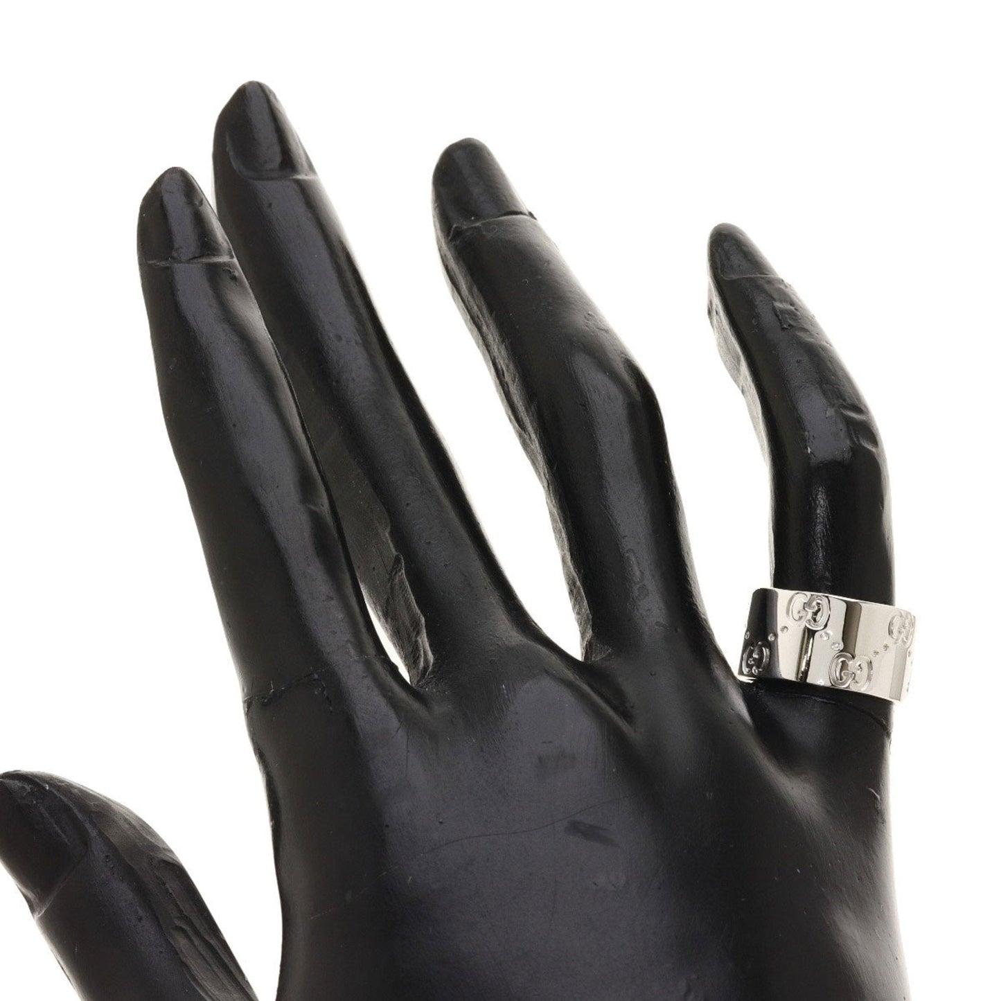 Gucci Icon # 6 Ring / K18 White Gold Ladies GUCCI