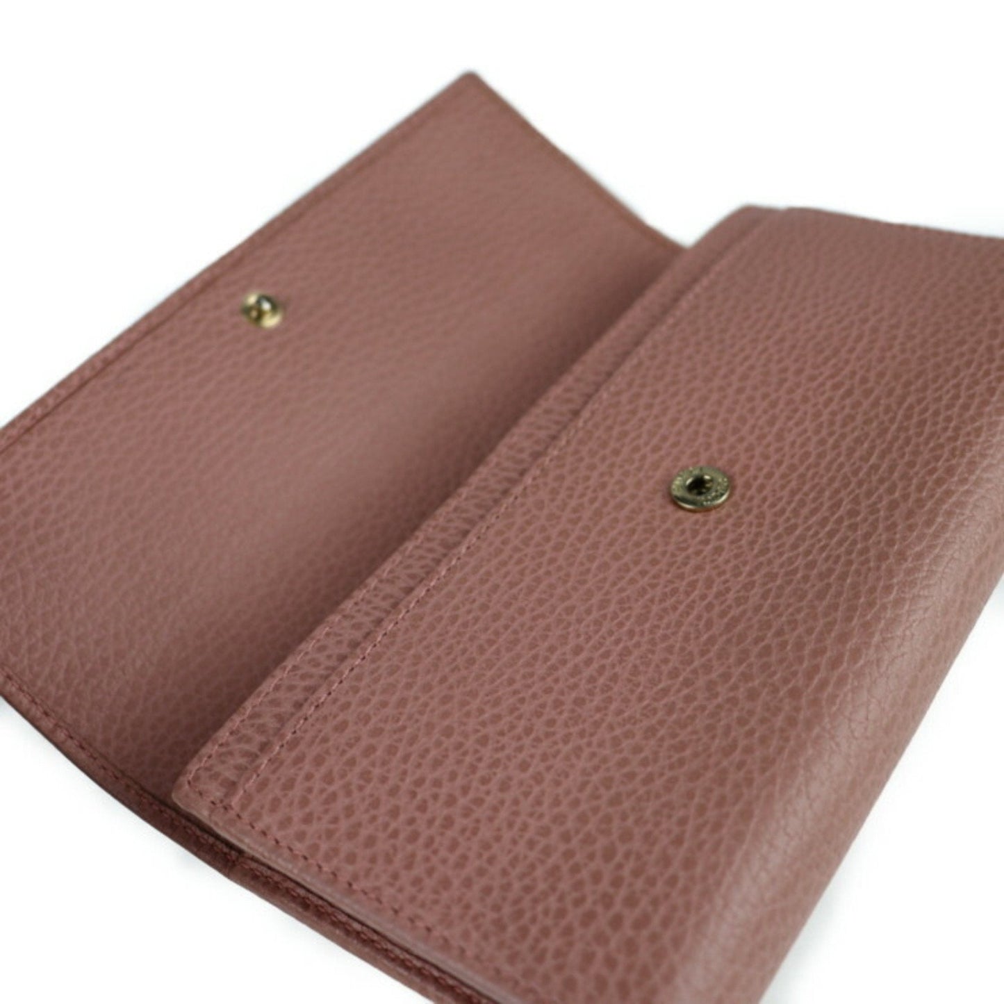 Gucci Swing Continental Wallet Bifold 354496 Leather Pink Series Gold Hardware Long