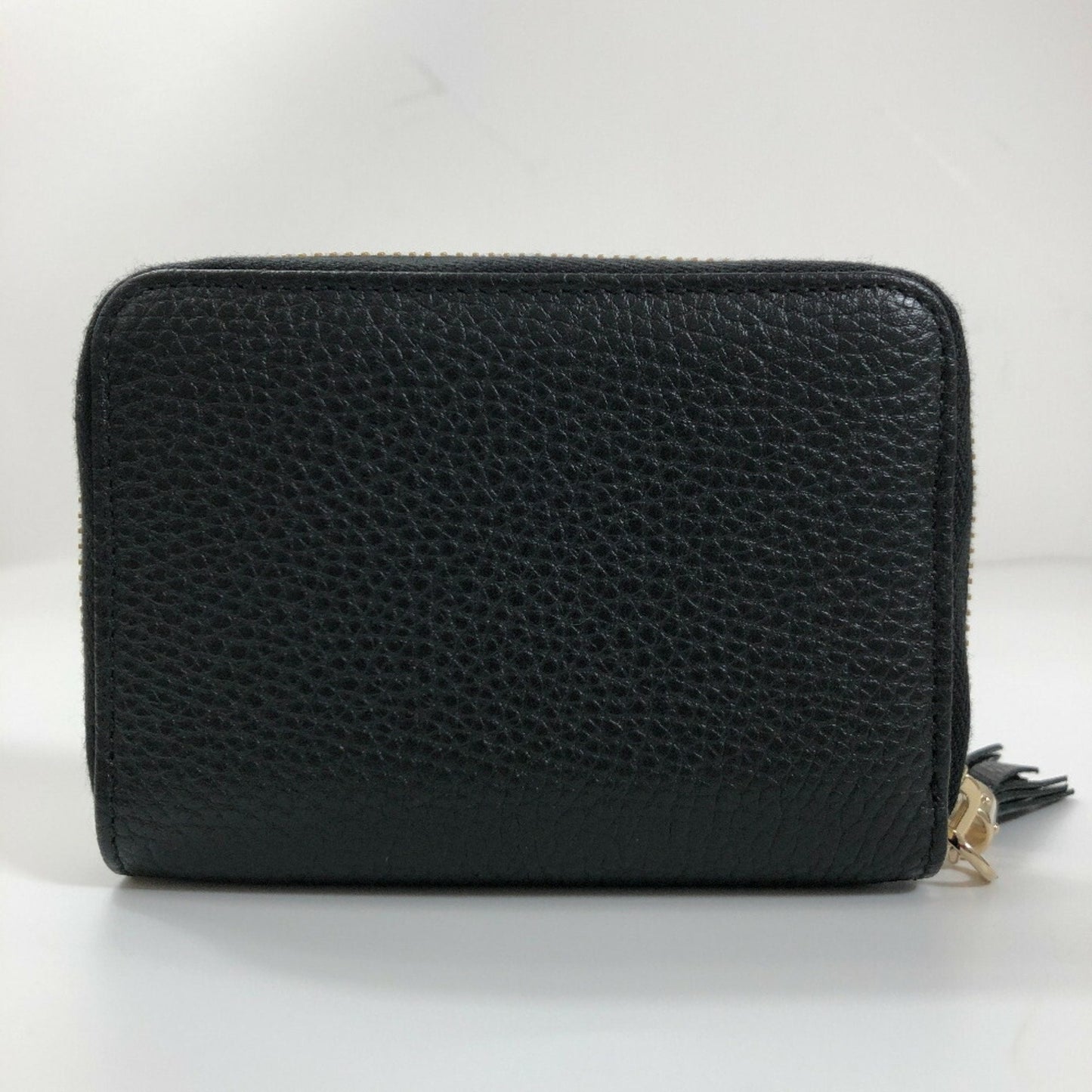 Gucci Coin Case Interlocking G Soho Round 598209 Leather Black Ladies Gucci