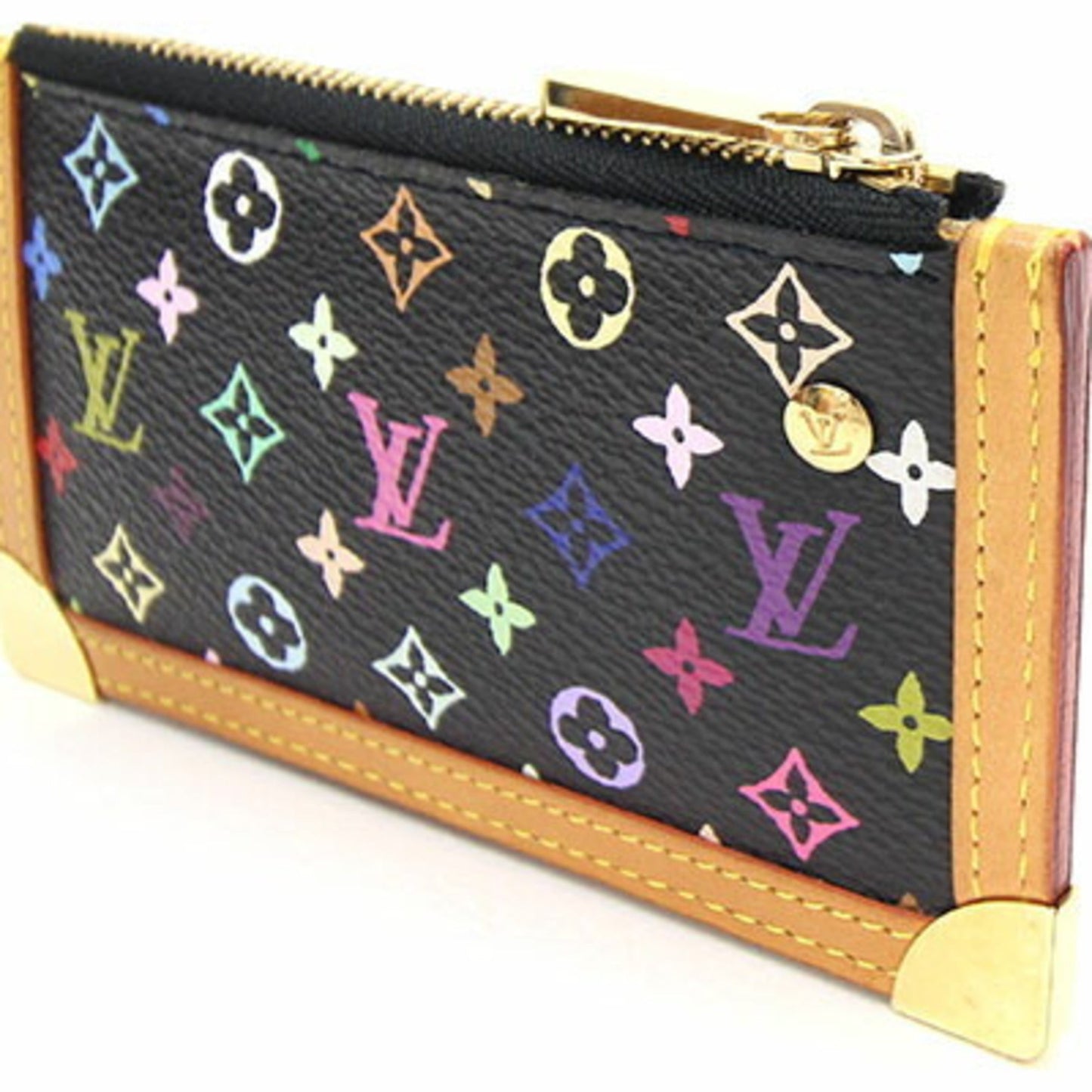 Louis Vuitton Coin Case Pochette Cremonogram Multicolor M92654 Noir Ladies Purse Key LOUISVUITTON