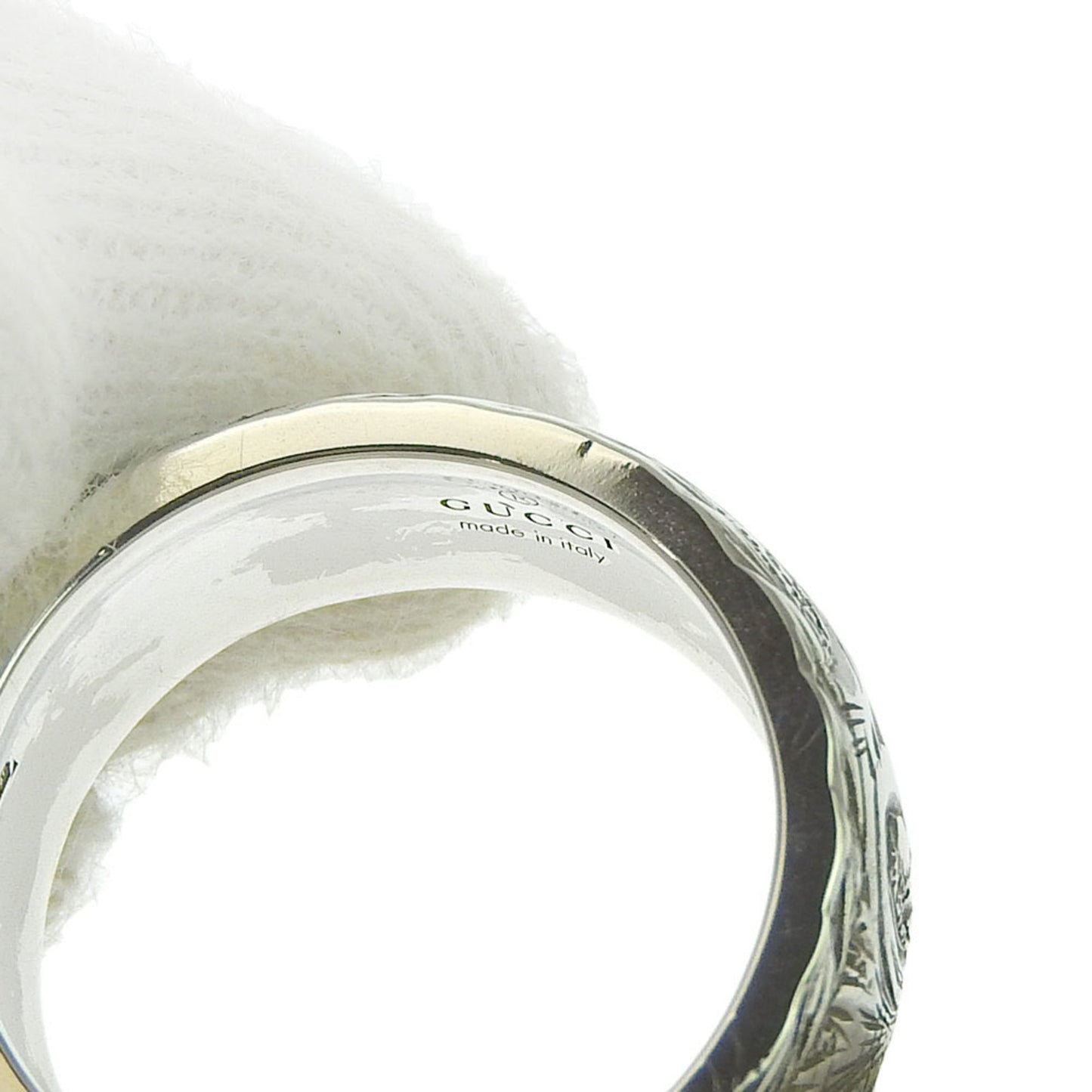GUCCI Cat Ring SV925 Silver 925 #15 13.5 Tiger