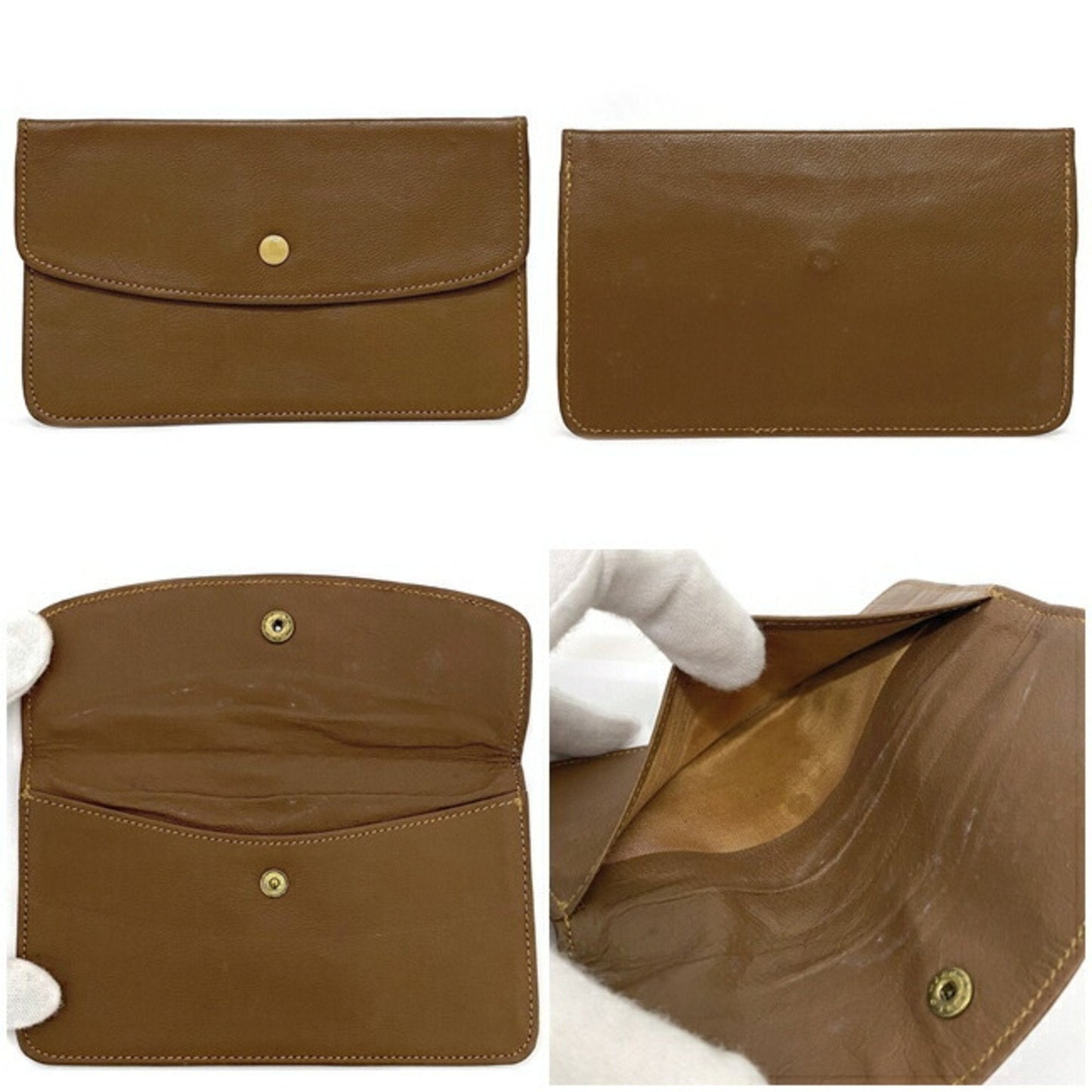 Gucci Handbag Beige Gold Histeria Suede GUCCI Flap Mini Bag Ladies