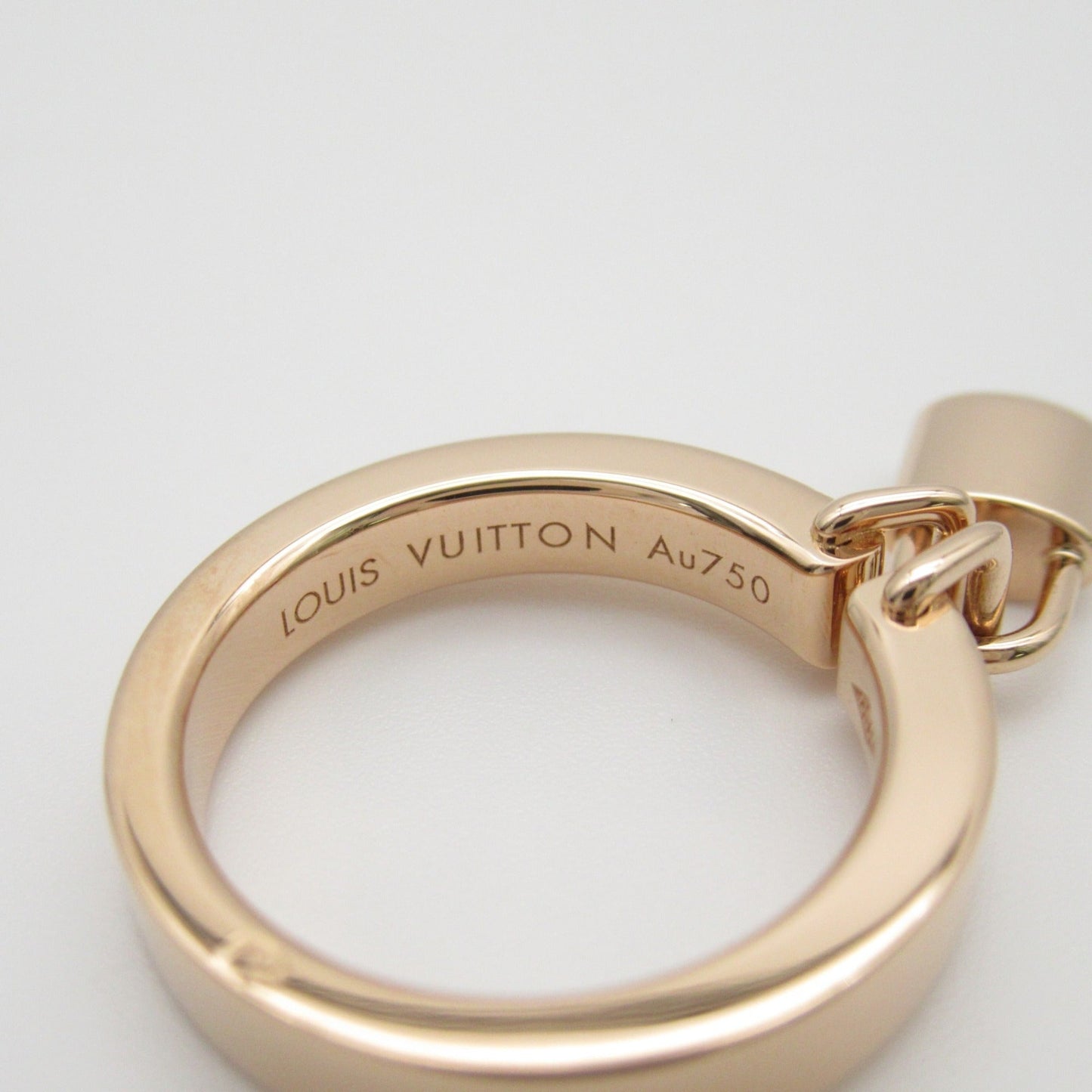 LOUIS VUITTON Bar Lock It Ring PM Ring Gold K18PG[Rose Gold] Gold
