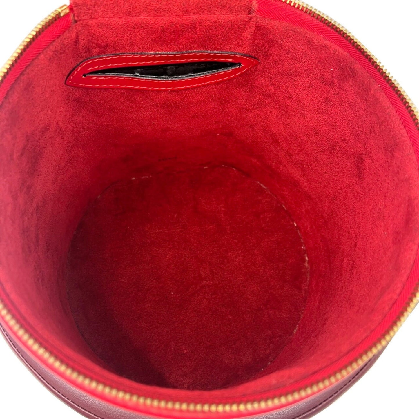 LOUIS VUITTON Cannes Vanity Bag Handbag Epi Leather M48037 AS0936 Red Ladies
