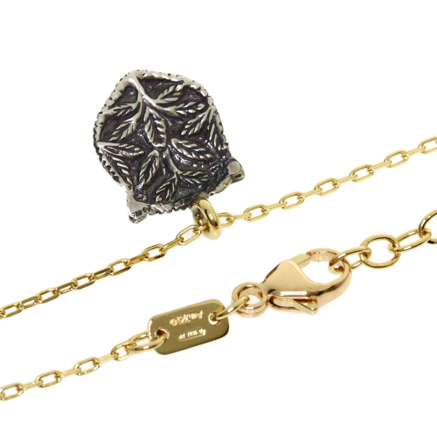 Gucci Le Marche de Merveille Paraiba Topaz Spinel Pearl Necklace K18 Yellow Gold / SV Ladies GUCCI