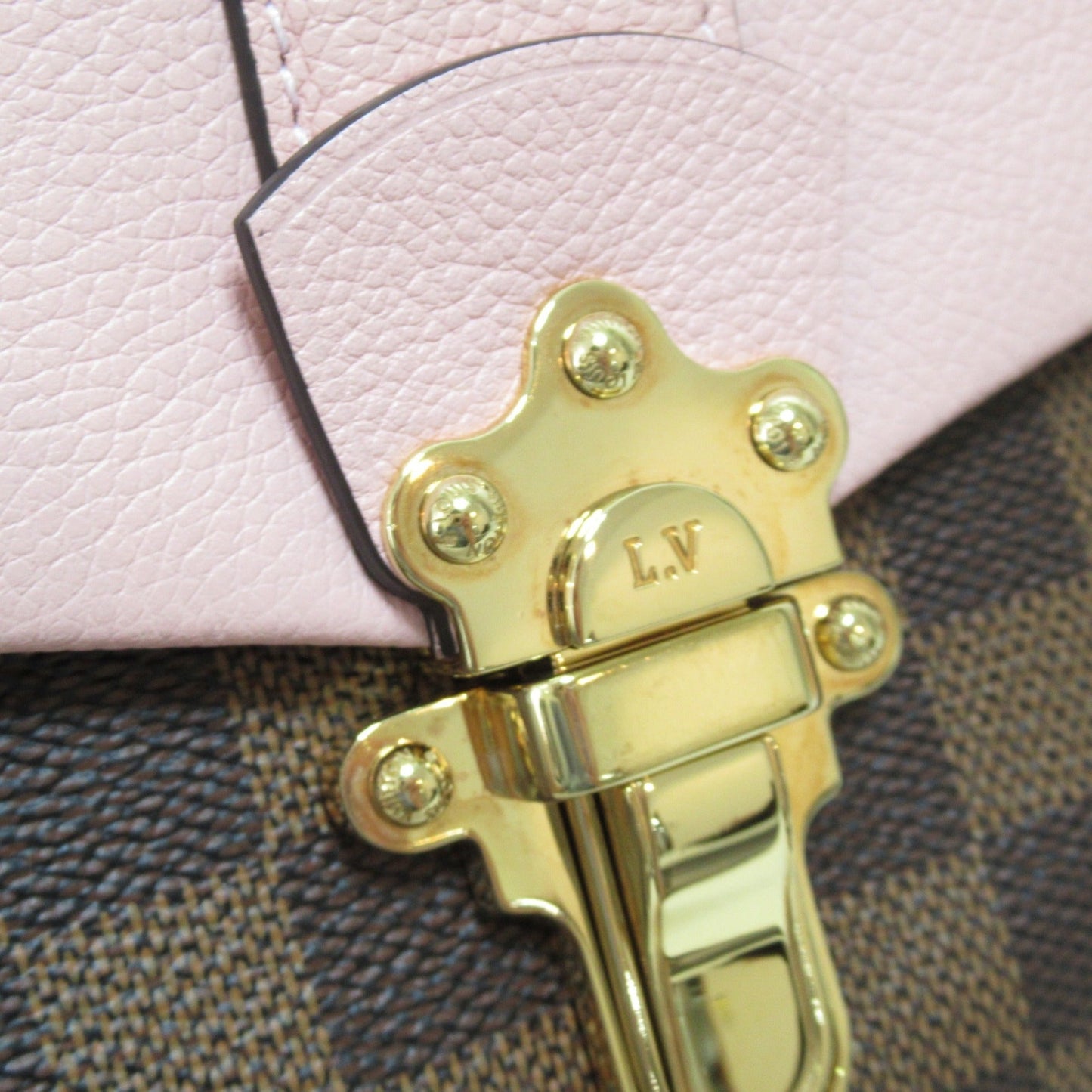 LOUIS VUITTON Clapton Shoulder Bag Pink Magnolia Damier PVC coated canvas N44244