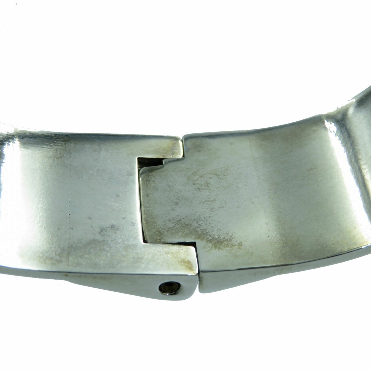 Gucci G Black Silver Enamel Bracelet Bangle 0039 GUCCI