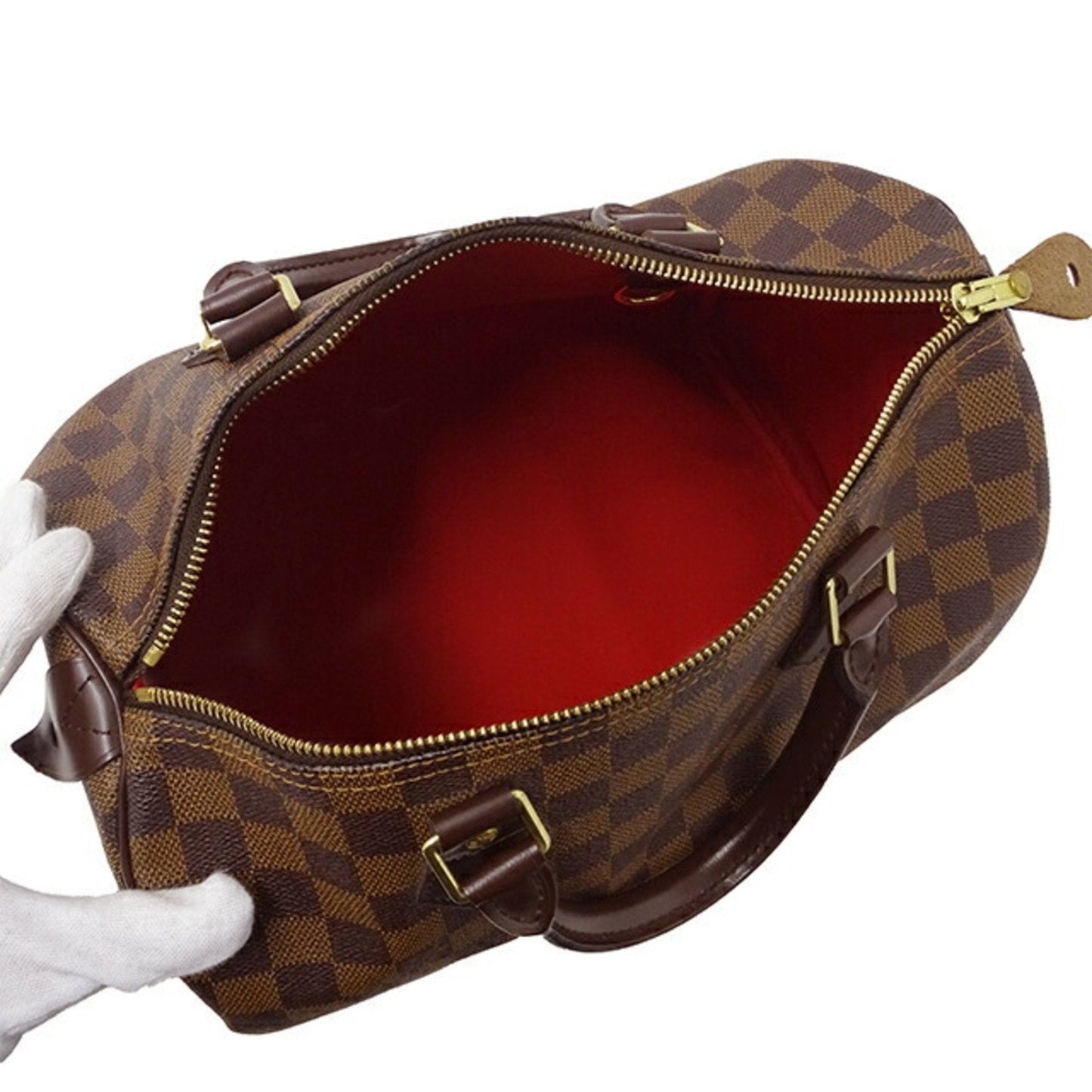 LOUIS VUITTON Bag Damier Women's Handbag Speedy 30 Brown M41526