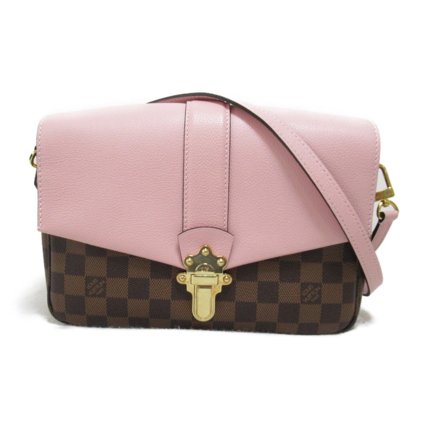 LOUIS VUITTON Clapton Shoulder Bag Pink Magnolia Damier PVC coated canvas N44244