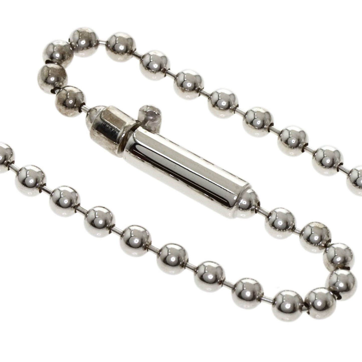 Gucci Plate 2P Diamond Necklace K18 White Gold Ladies GUCCI