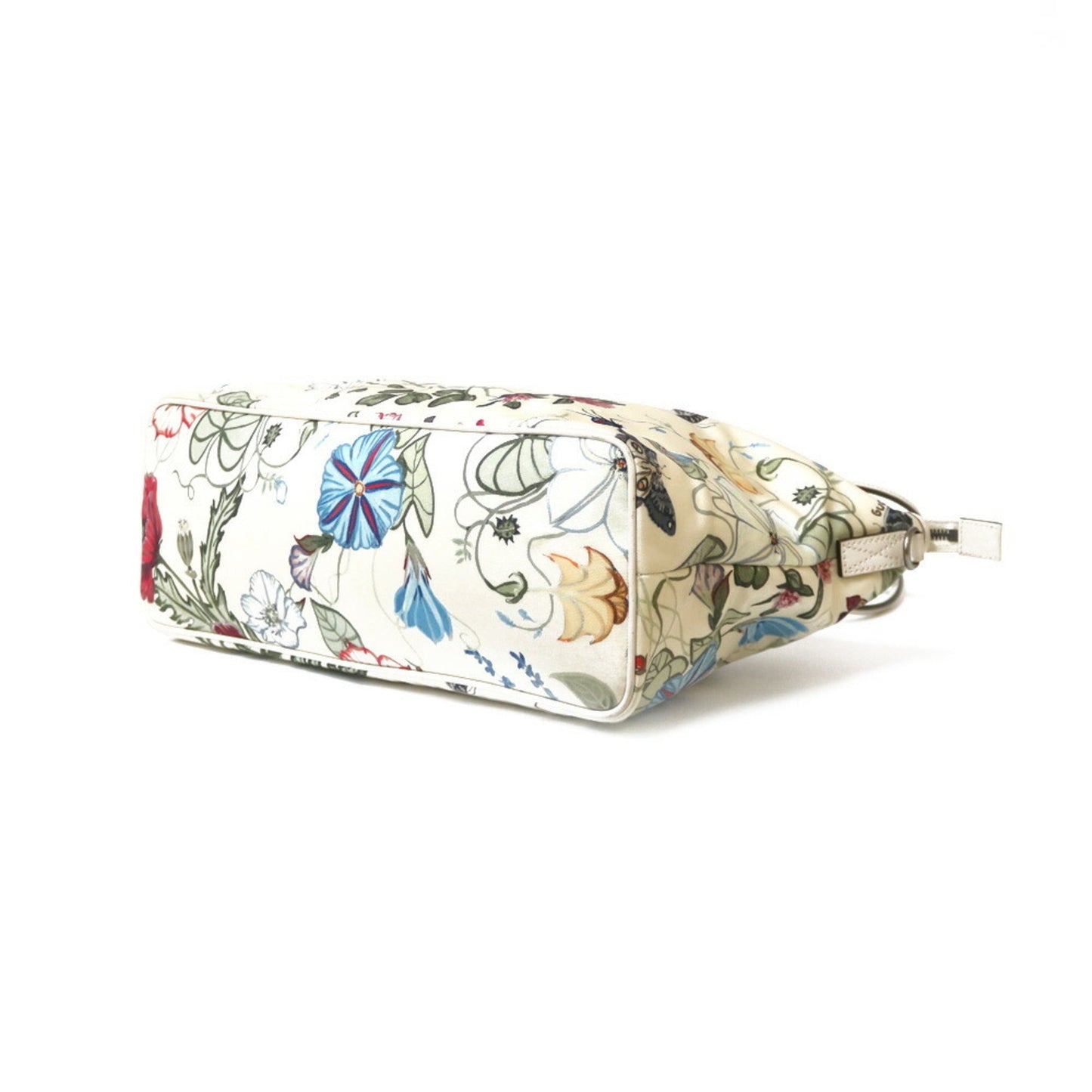 Gucci Nylon Shoulder Bag Flora GG Yellow Women's