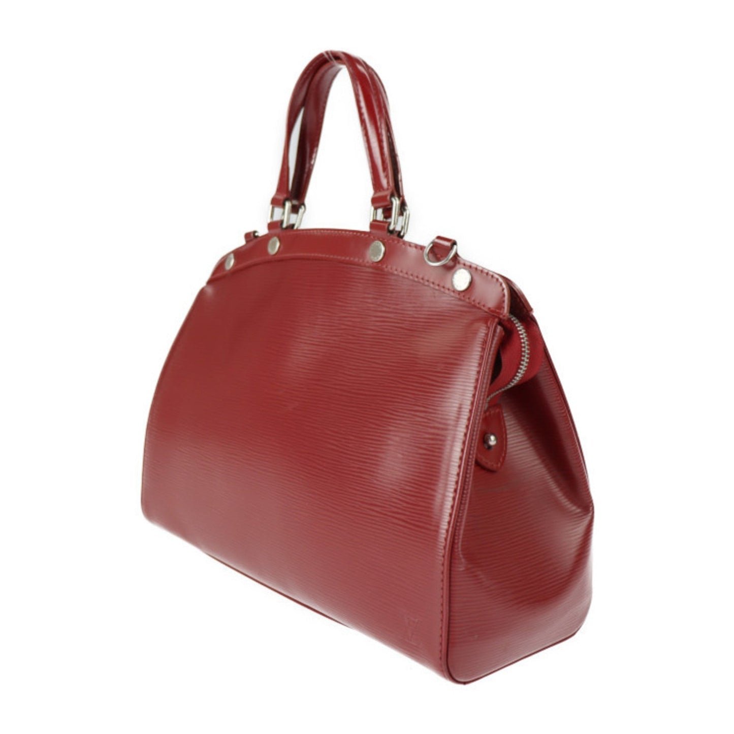 LOUIS VUITTON Blair MM Handbag M4030E Epi Leather Carmine Red Series Silver Metal Fittings