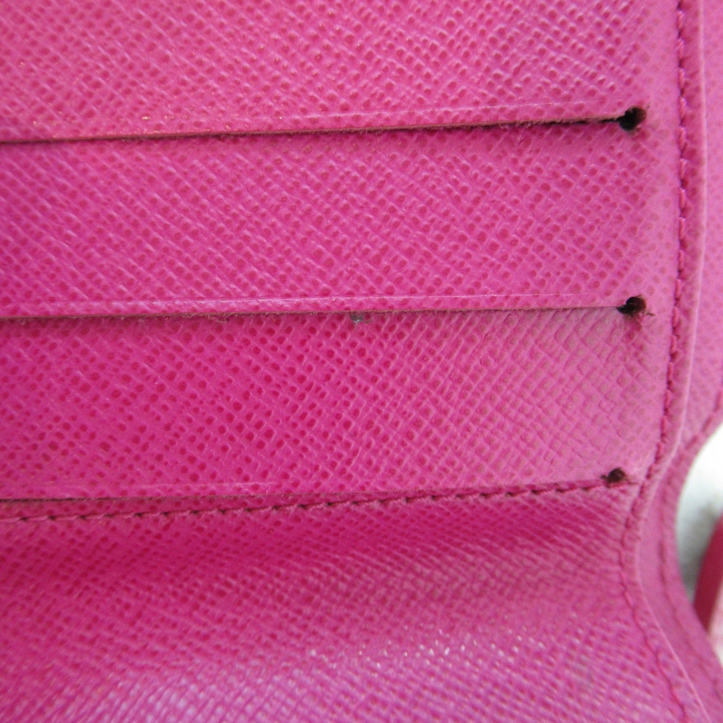 LOUIS VUITTON Compact Zip Round Wallet Brown Fuschia PVC coated canvas M95188