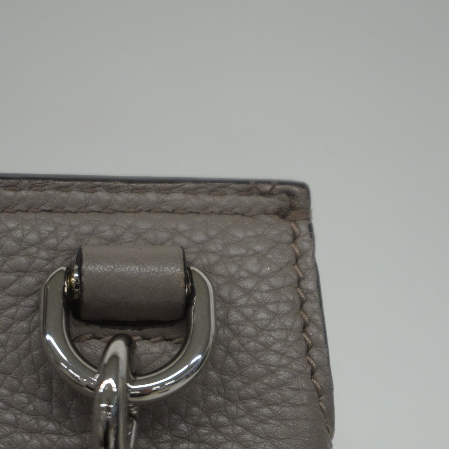 Gucci Bamboo 2way Bag 392013 Women's Leather Handbag,Shoulder Bag Grayish
