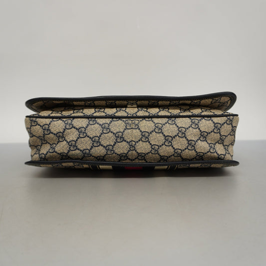 GUCCIAuth  Sherry Line Sherry 145844 Women's GG Supreme,Leather