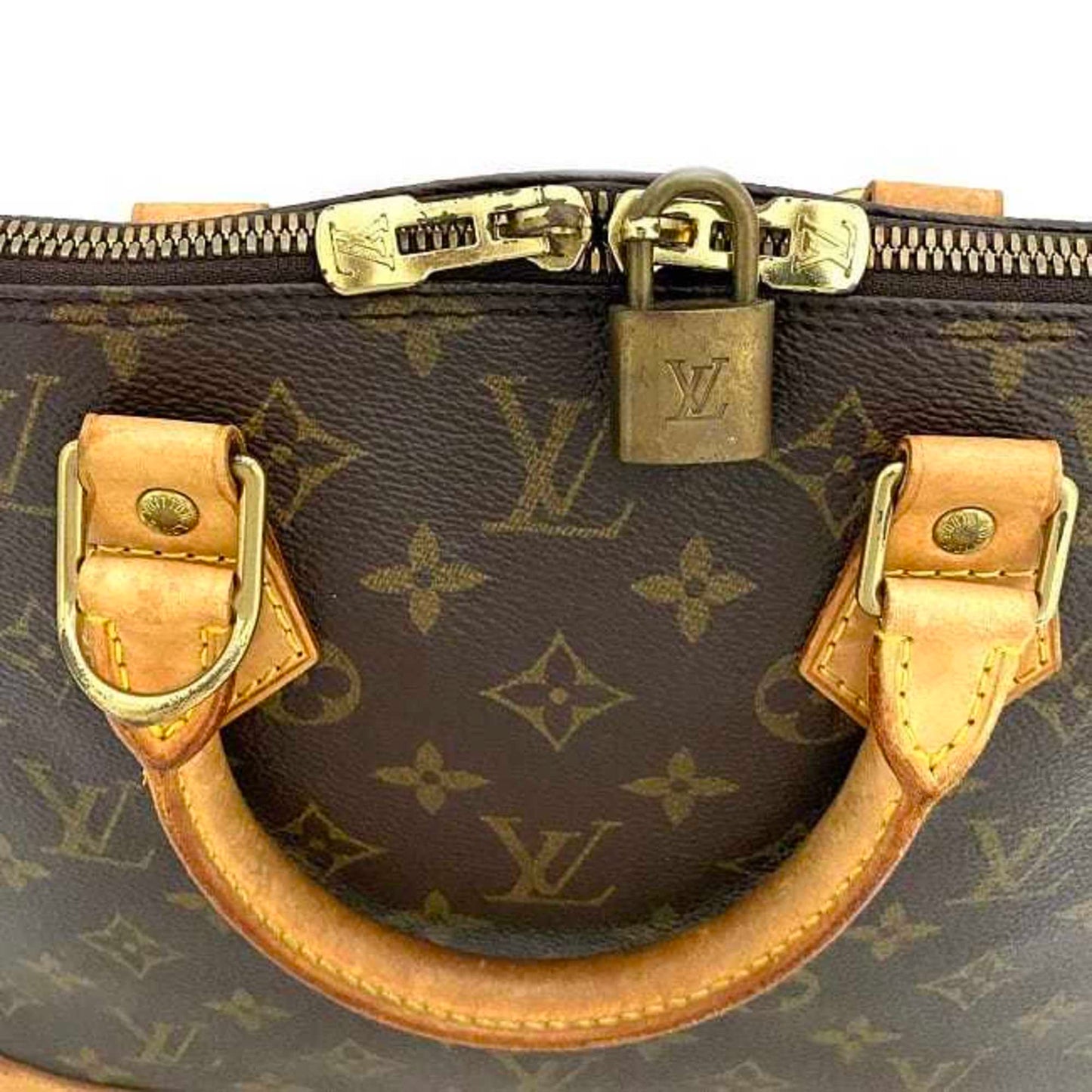 LOUIS VUITTON Handbag Alma PM Brown Beige Monogram M51130 Canvas Nume BA0927  Ladies