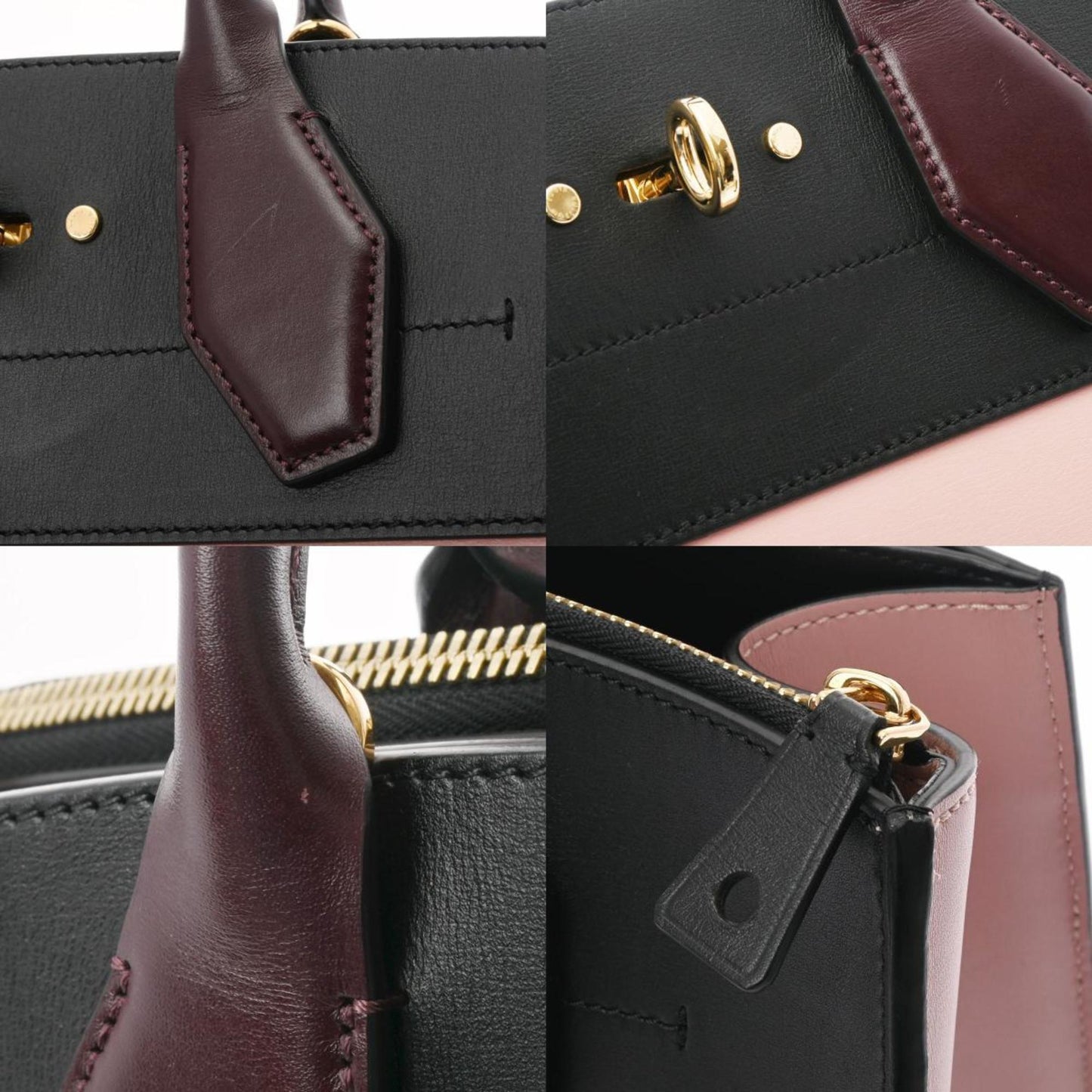LOUIS VUITTON City Steamer MM Magnolia Noir Bordeaux M53019 Women's Leather Bag