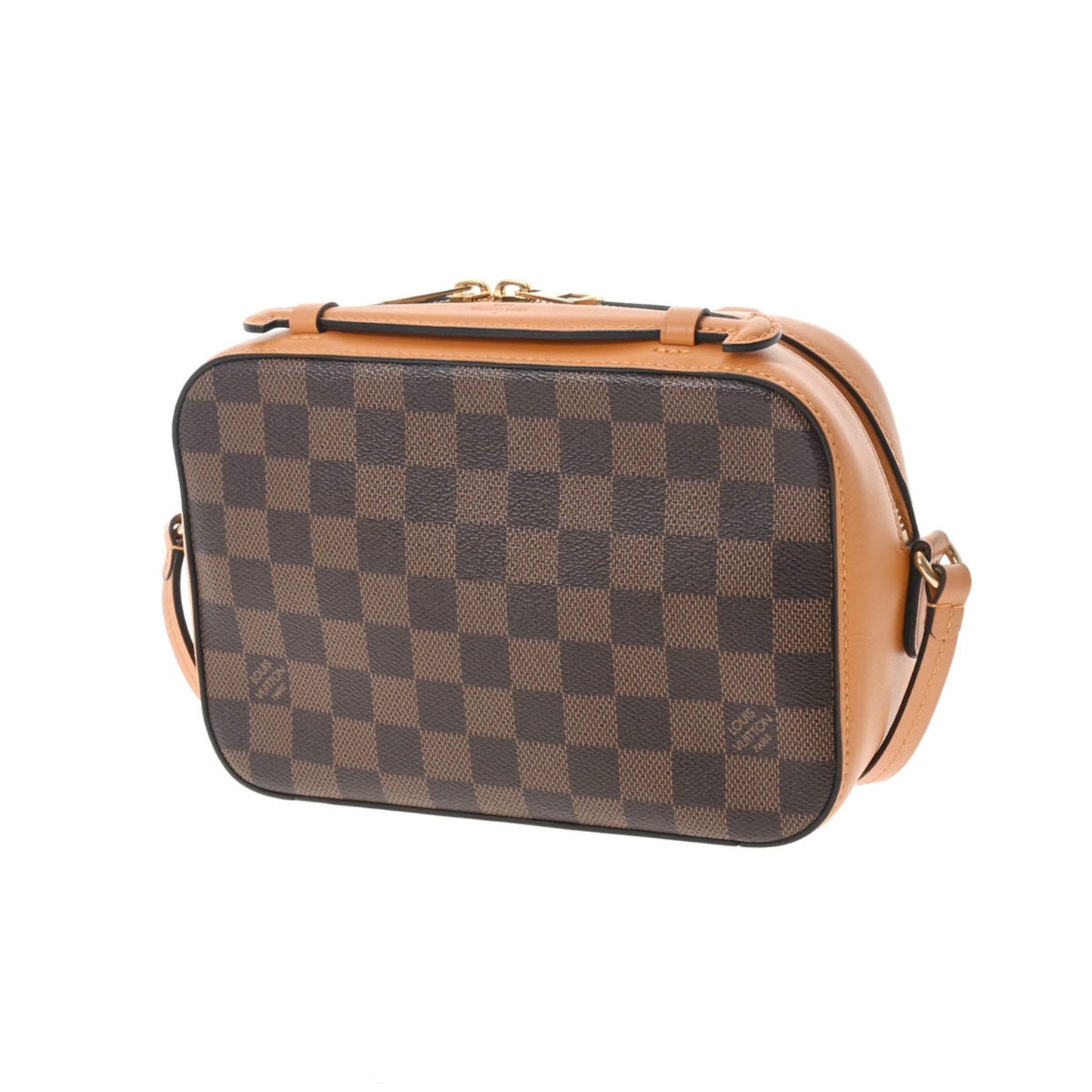 LOUIS VUITTON Damier Santa Monica Saffron N40178 Women's Canvas Shoulder Bag
