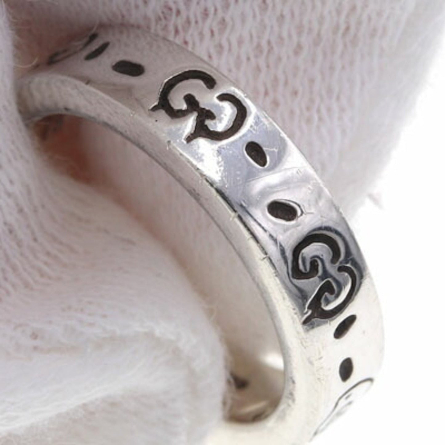 Gucci Ring Ghost 477339 SV Sterling Silver 925 No. 7.5 Ladies GUCCI