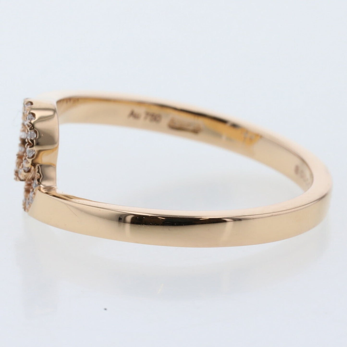 Gucci Ring GG Diamond K18 Pink Gold No. 11 Ladies GUCCI K21001204