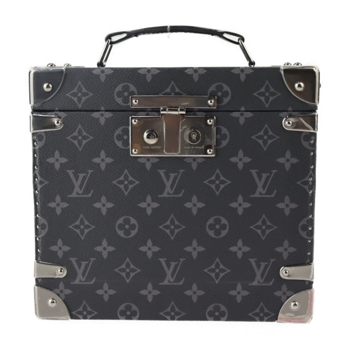 LOUIS VUITTON Fragrance Box Other Bag M20078 Monogram Eclipse Leather Black Silver Hardware Trunk Vanity