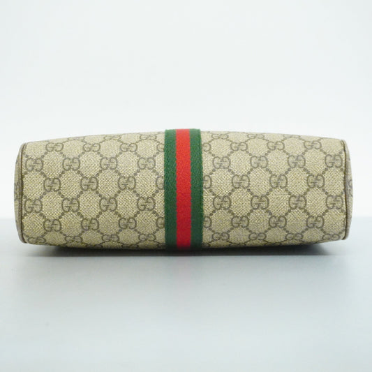 GUCCIAuth  Sherry Line Shoulder Bag 517080 GG Supreme,Leather Beige,Brown