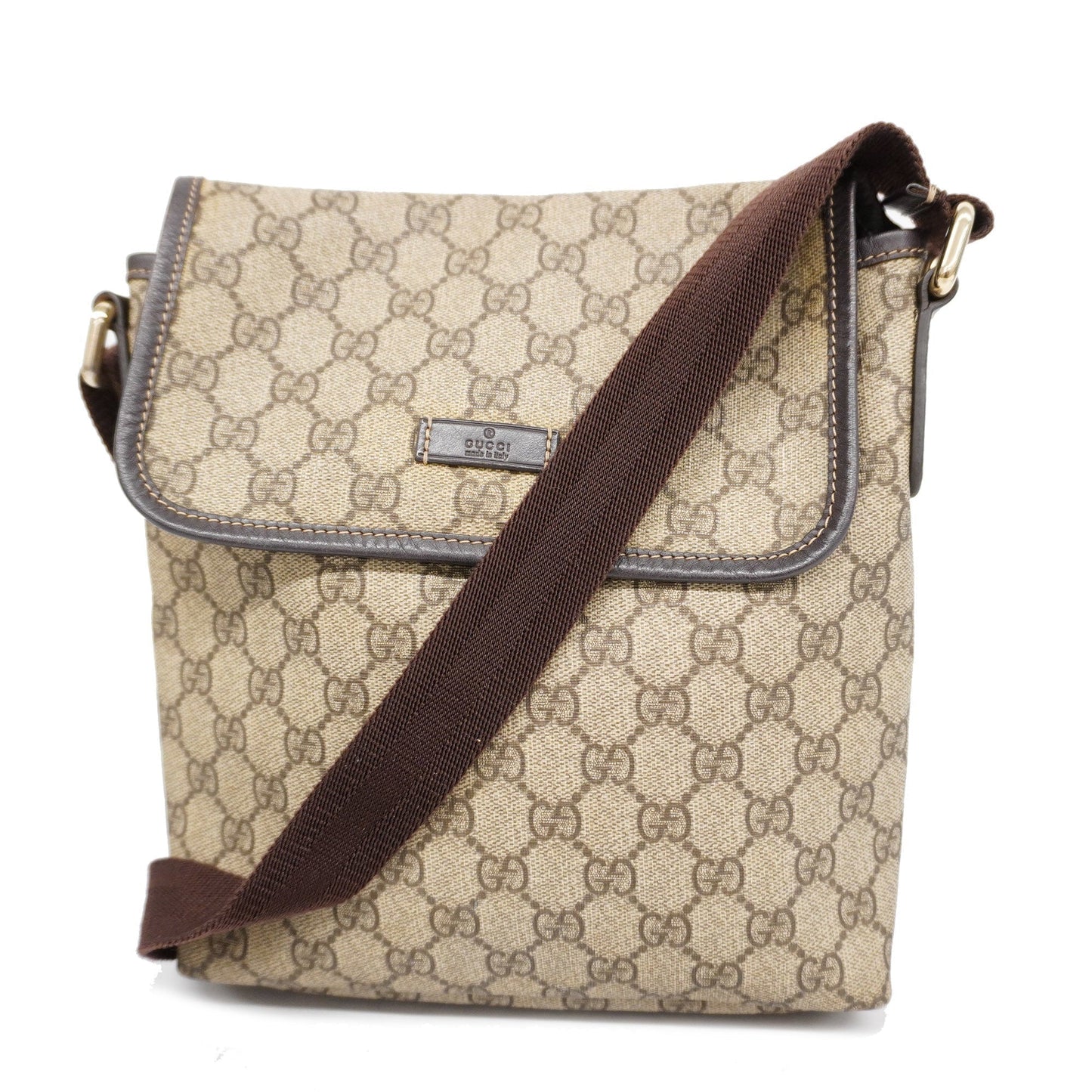 GUCCIAuth  Shoulder Bag 223666 Women's GG Supreme,Leather Beige,Brown