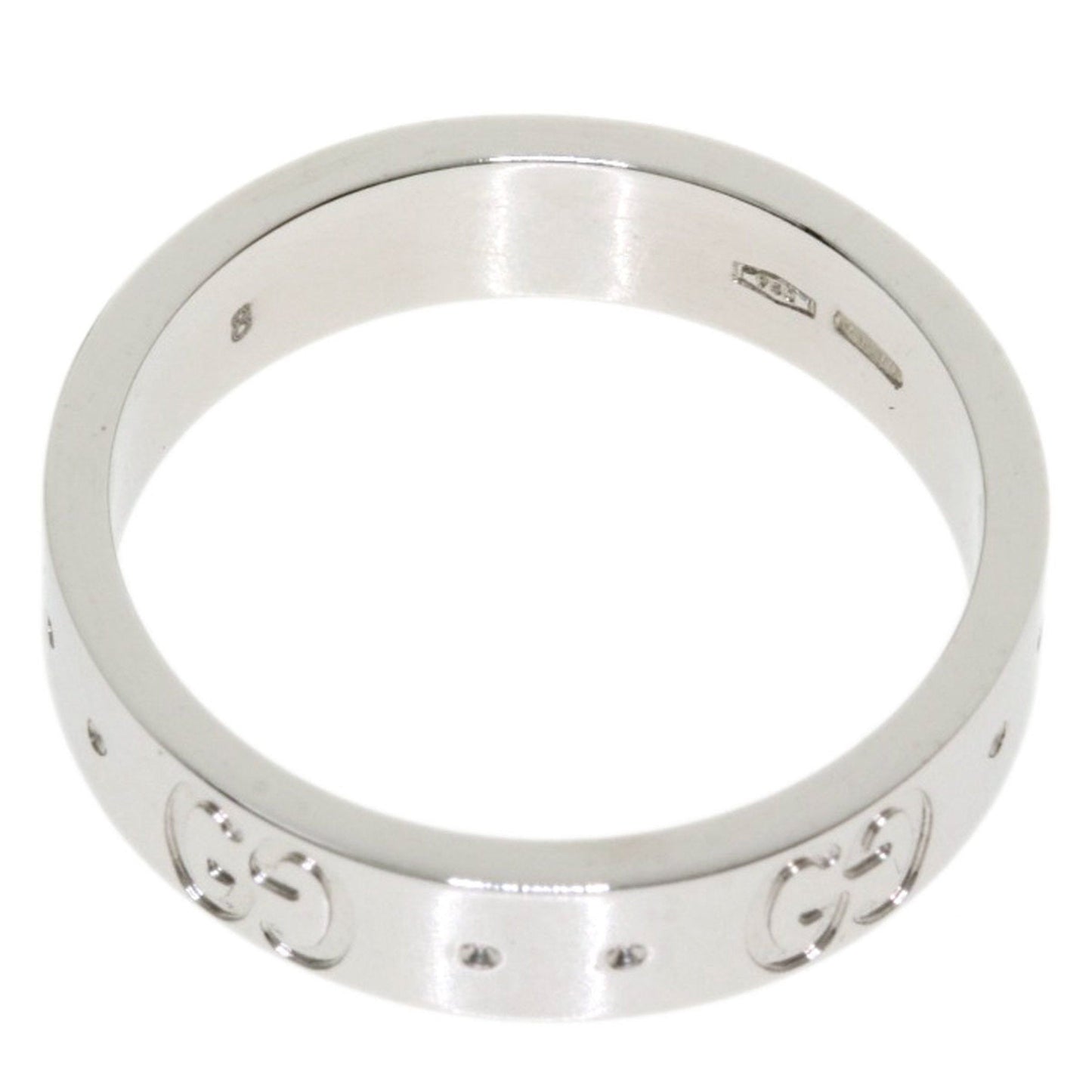 Gucci Icon # 8 Ring / K18 White Gold Ladies GUCCI