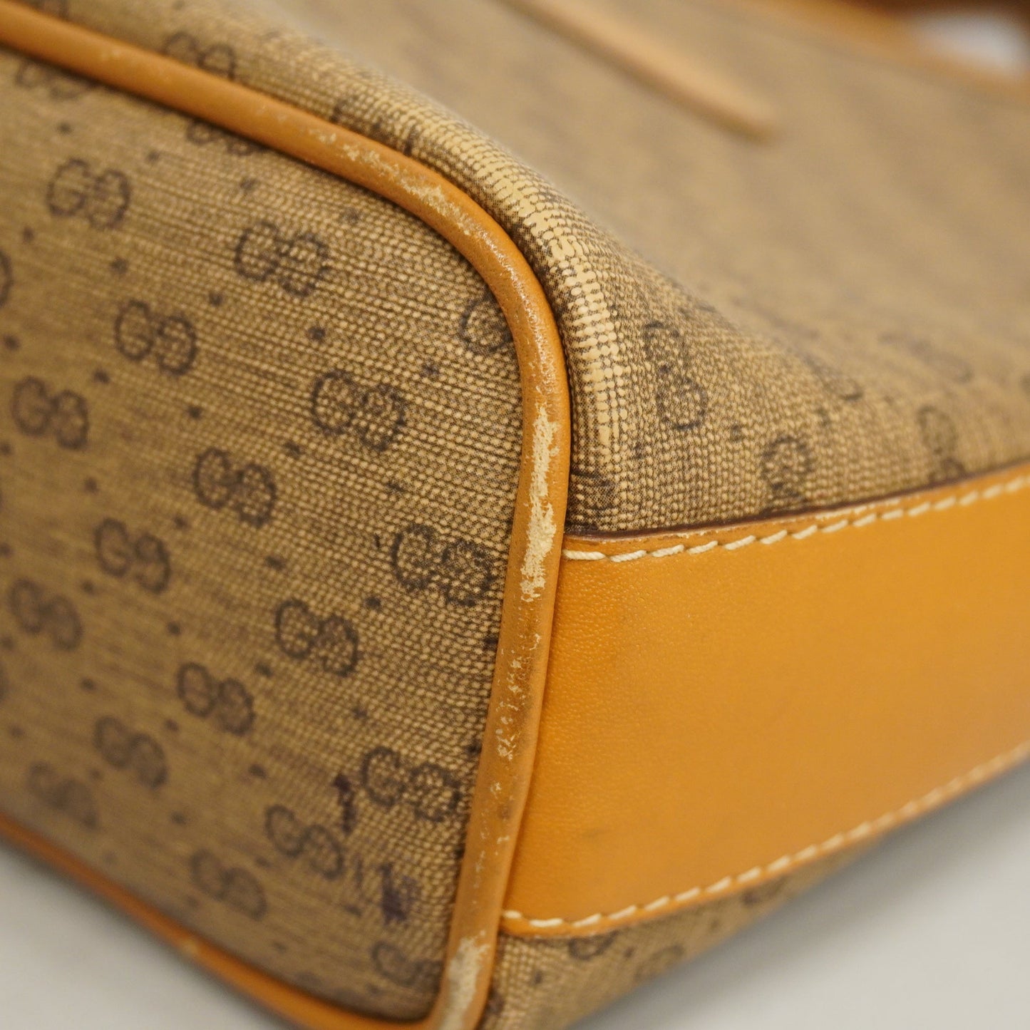 GUCCI  Micro GG 007 89 1095 Women's Shoulder Bag Beige