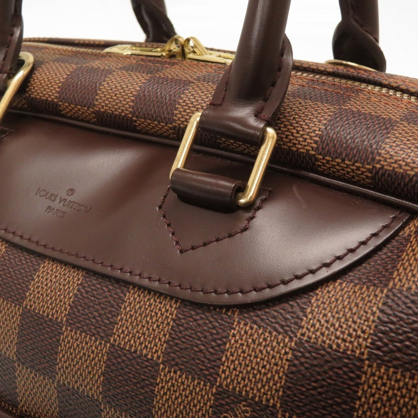 Louis Vuitton Damier Deauville N47272 Bowling Bag Handbag SP Order